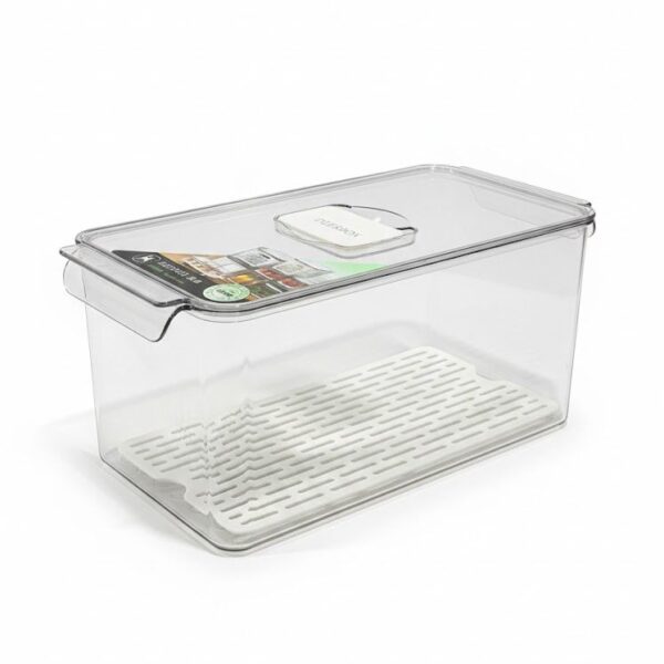 AgAABVncb3weLeW3GOlH2qXqmIkxXKpD Stackable Fresh Keeping Container with Drainage Layer