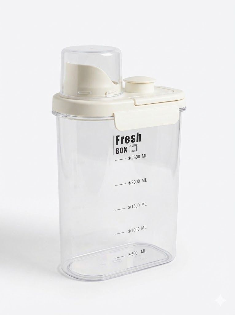 Large White Airtight Storage Canister