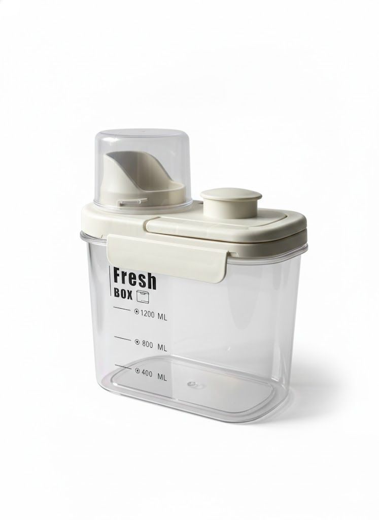 Small White Airtight Storage Canister
