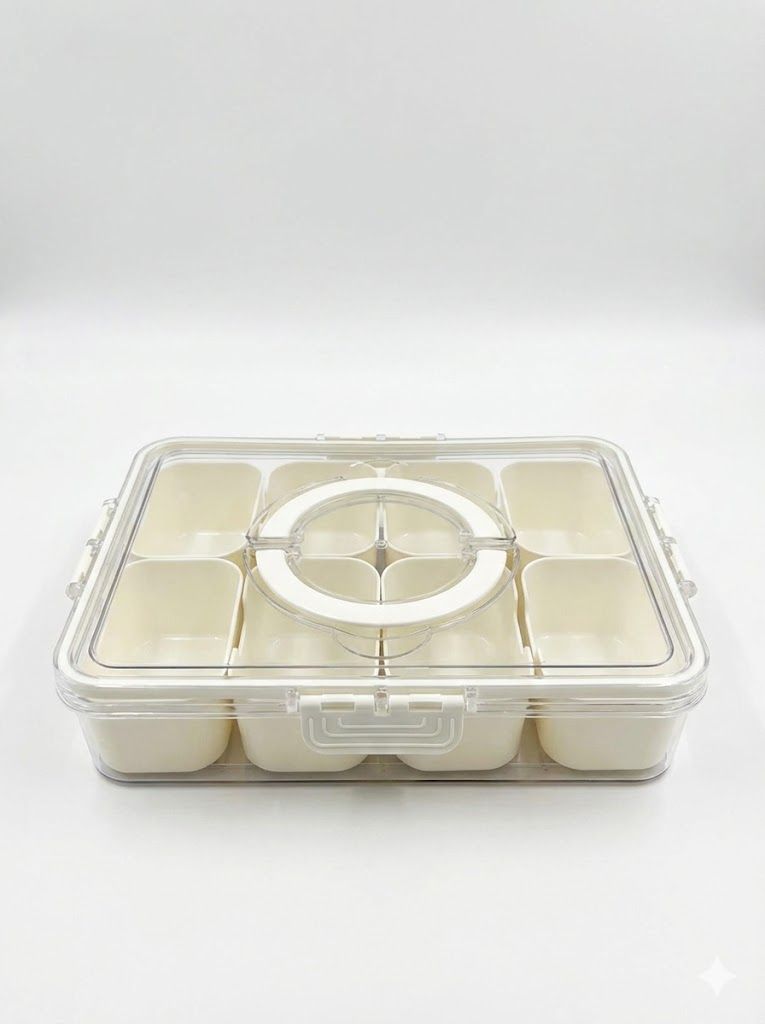Multi-Compartment Airtight Spice Storage Box