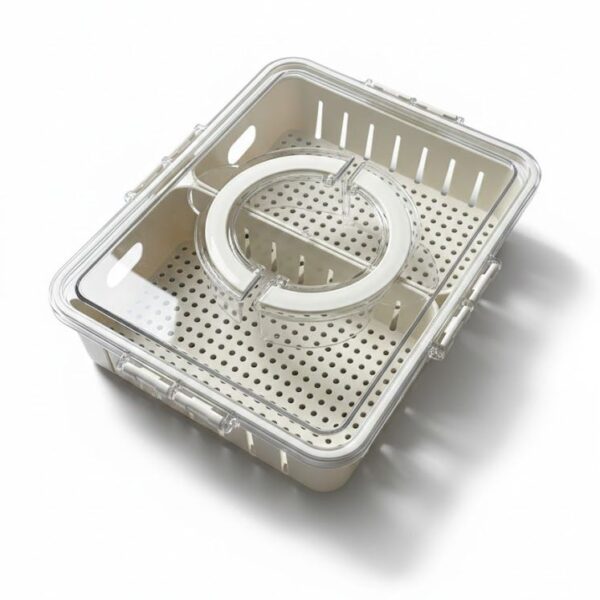 Four-Compartment Drainage Basket (Shallow Model)