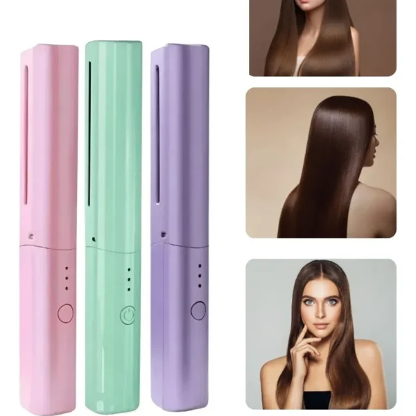 3-in-1 Professional Hair Dryer Brush Straightener Ceramic Comb 34W