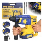 D_NQ_NP_2X_637023-MLB93427380431_092025-F Chave De Impacto Parafusadeira Profissional 48v 350n.m Sem Fio 2 Baterias Bivolt E Acessórios Wetoke