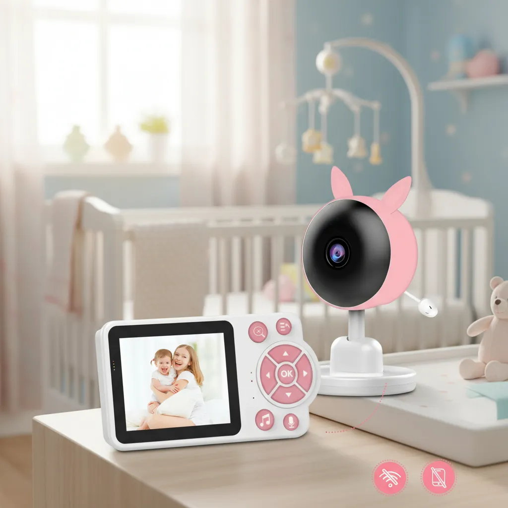 Baby Monitor Night Vision Wireless Rechargeable Camera 220V - Image 2