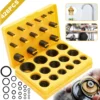 WeToke 428-Piece Nitrile Rubber O-Ring Sealing Kit, Yellow