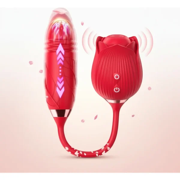 Flower-Shaped Dual-Stimulation USB Vibrator – Clitoral Suction Stimulator & Pleasure Enhancer