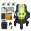 Wetoke 5-Line Laser Level with Fabric Case, Automatic Leveling
