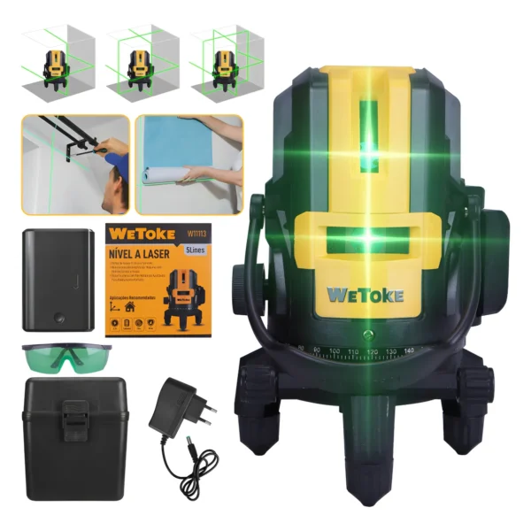 WeToke 110-Piece Professional Tool Kit for Home and Workshop, Black