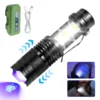 USB Rechargeable Mini Tactical COB Side Light LED Flashlight Aluminum Portable EDC IPX4
